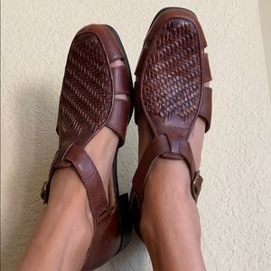 Cherokee Brown woven sandals